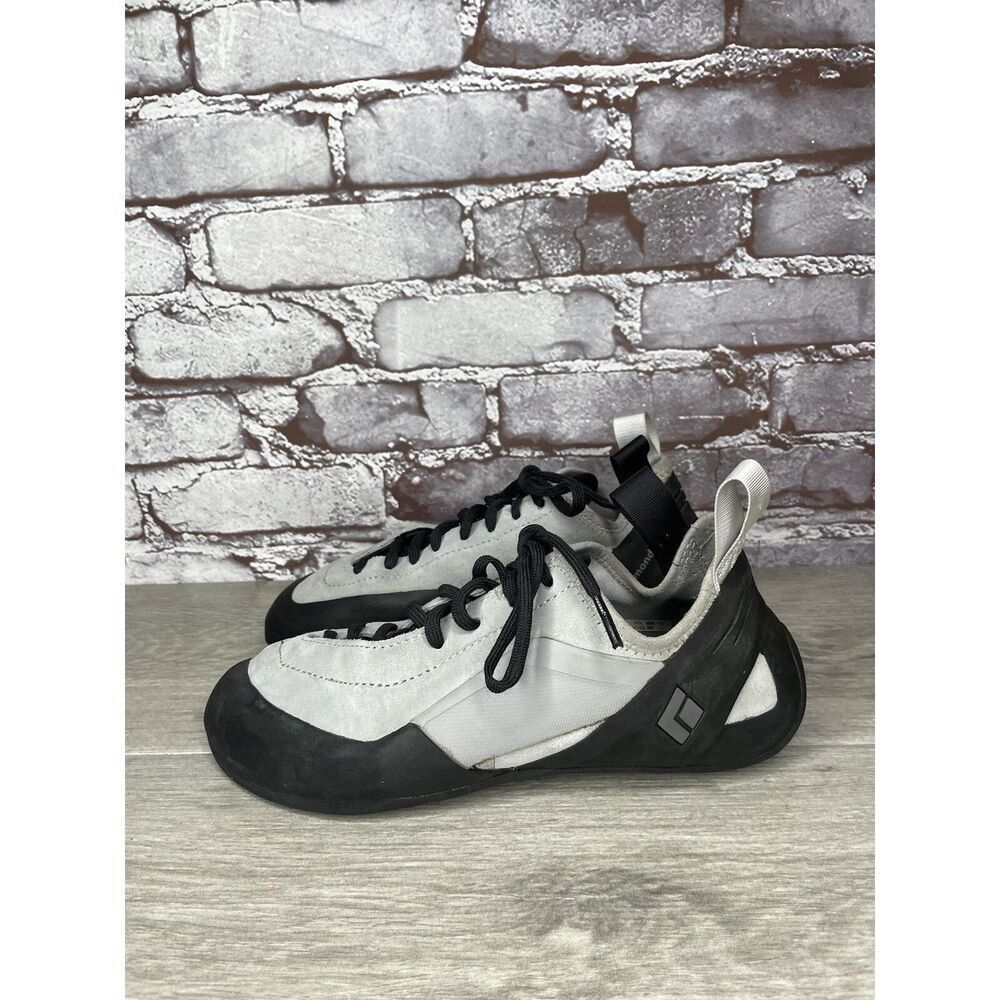 Black Diamond Momentum Gray Textile Lace Up Climbing Shoes Men Sz 9.5M US/42.5EU